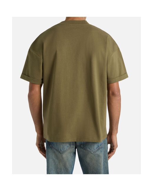 Balmain Green Printed Bloom T-Shirt for men