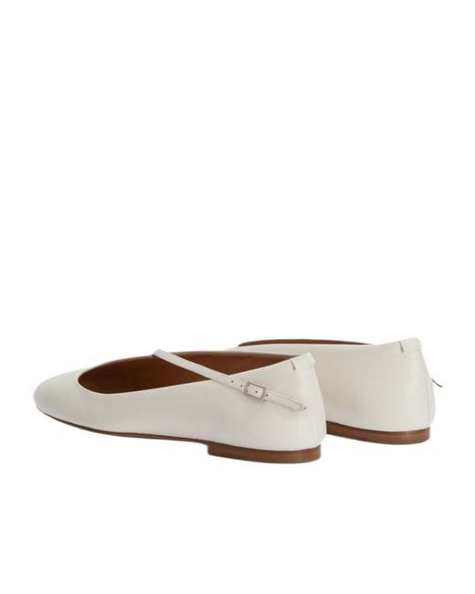 Jil Sander Brown Elyss Ballerinas