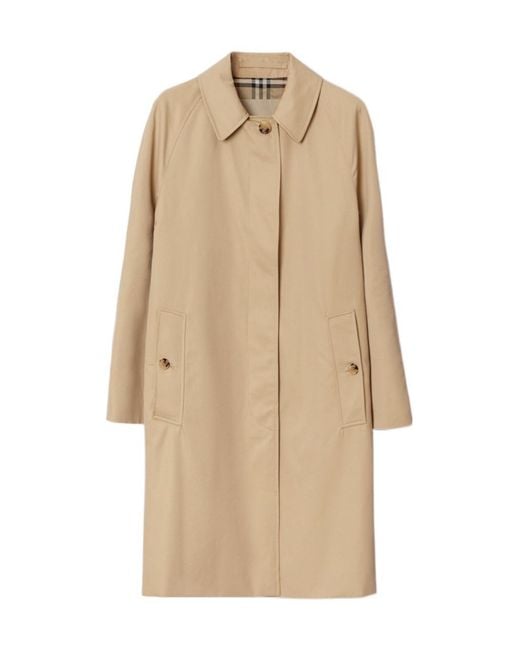 Burberry Natural Long Sleeved Trench Coat