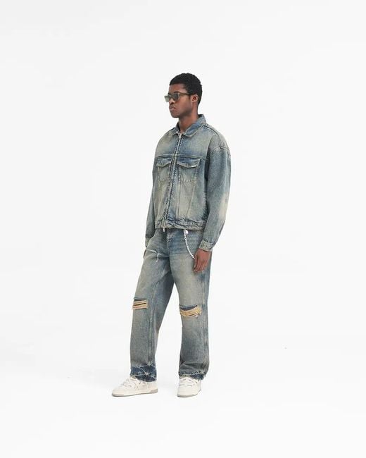 Represent Blue R4 Denim Jacket for men