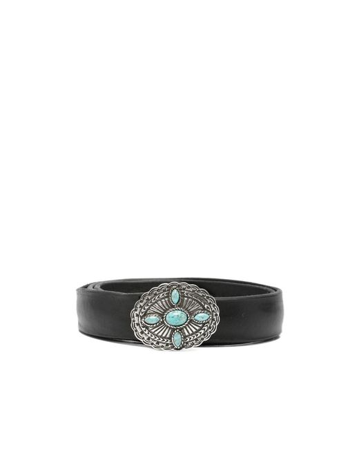 Orciani White Embellished Leather Belt for men