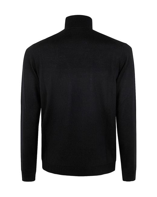 Nuur Black Turtleneck Sweater for men