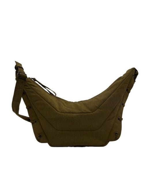 Lemaire Green Medium Soft Game Shoulder Bag for men