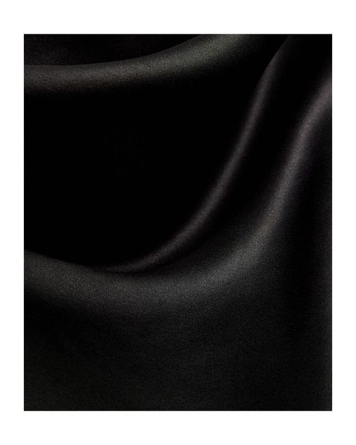 Reformation Black Satin Mini Dress