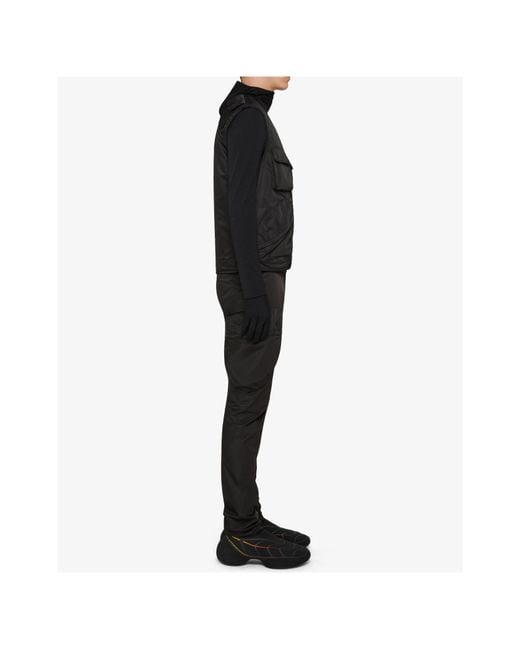 Givenchy Black Zip-Up Logo Embroidered Vest for men