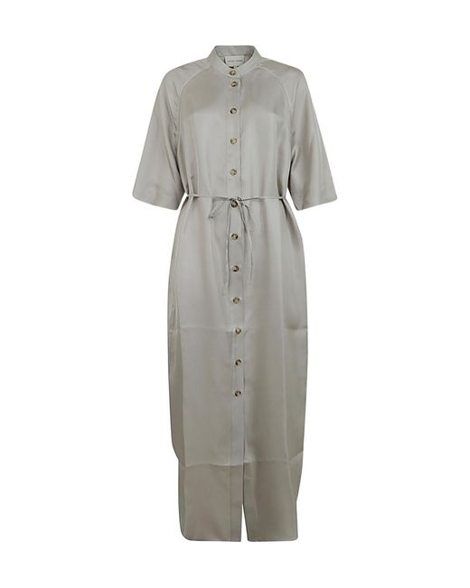 Loulou de Saison Gray Button-Front Dress