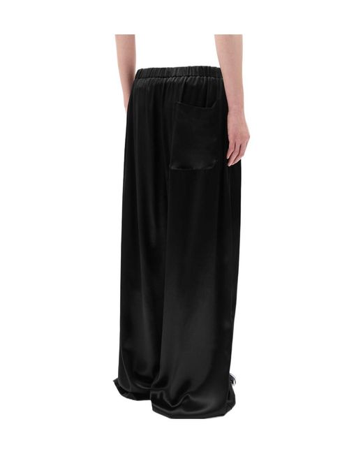 Ann Demeulemeester Black Albertus Drawstring Relaxed Trousers for men