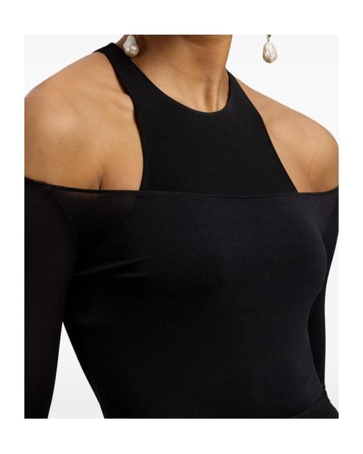 Ralph Lauren Black Maxine Layered Racerback Top