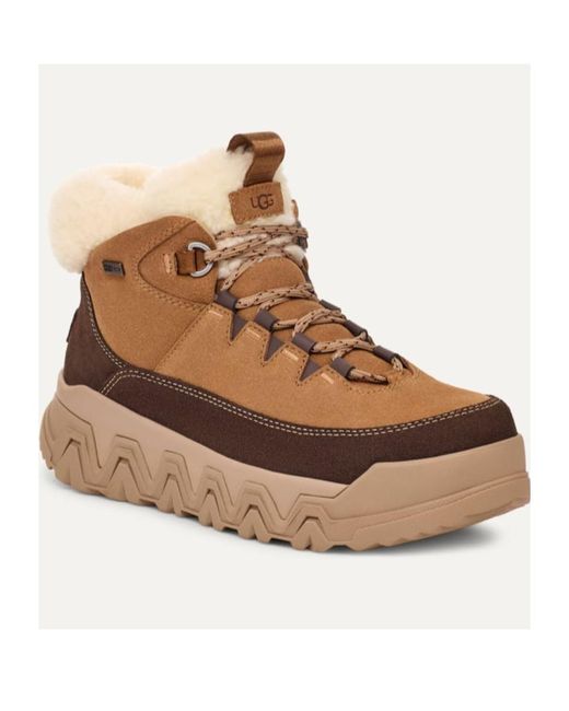 Ugg Brown Terretrail Cozy Lace-Up Boots
