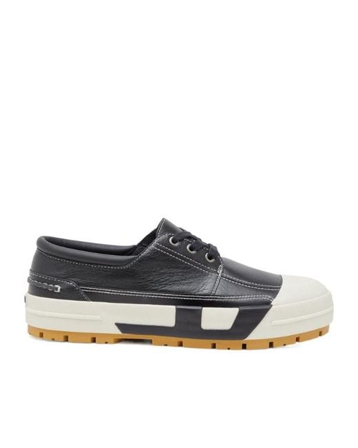 DIESEL Gray S-D-Verse Mocassin Sneakers for men