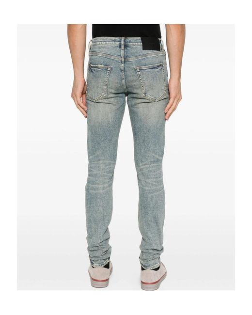Purple Brand Blue Straight Leg Jeans for men