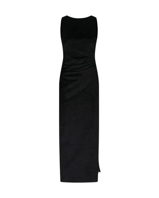 Dondup Black Erotica Side Slit Sleeveless Dress