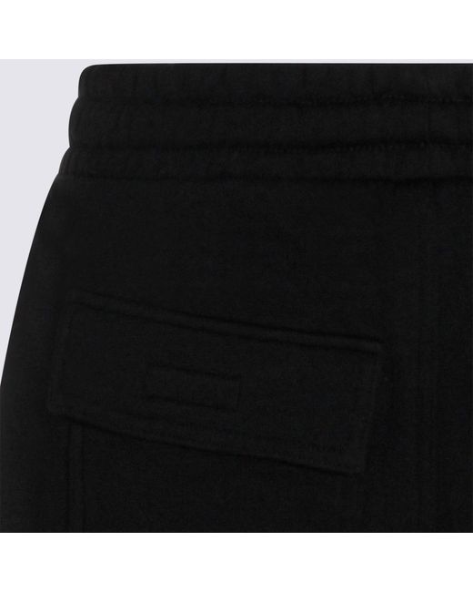 Thom Krom Black Drawstring Pocket Shorts for men