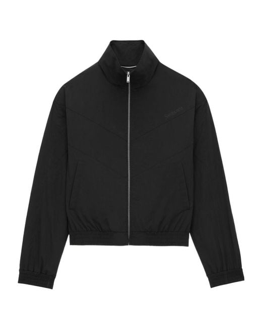 Saint Laurent Black Teddy Waterproof Jacket for men