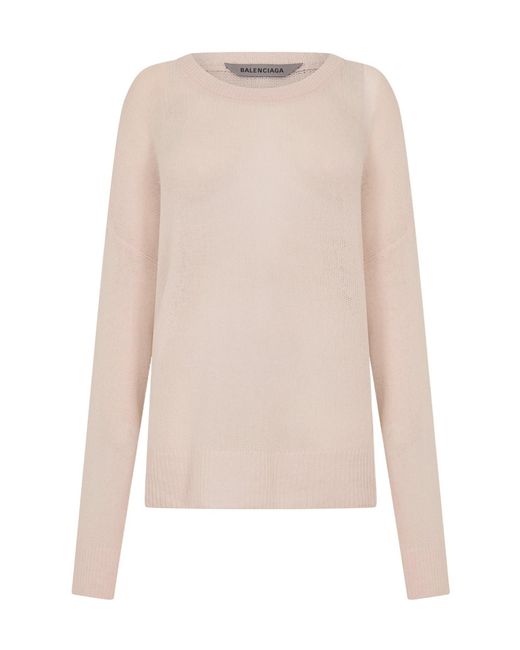 Balenciaga Natural Crew Neck Jumper