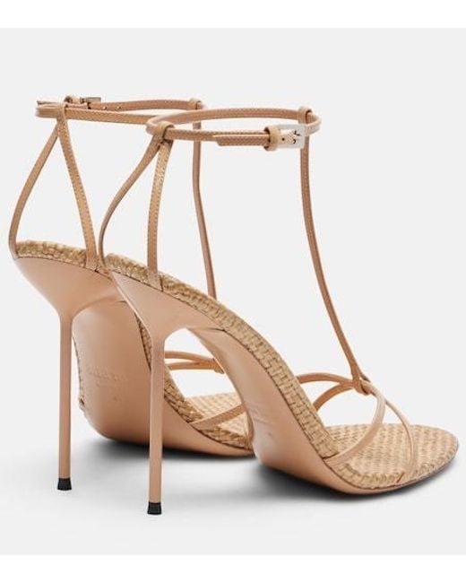 Paris Texas White Lidia Patent Leather Sandals