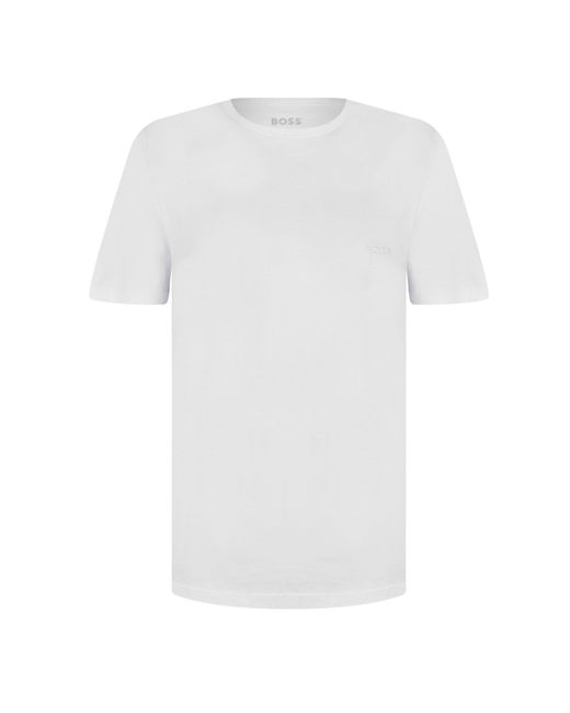 Boss White Neck T-Shirts for men