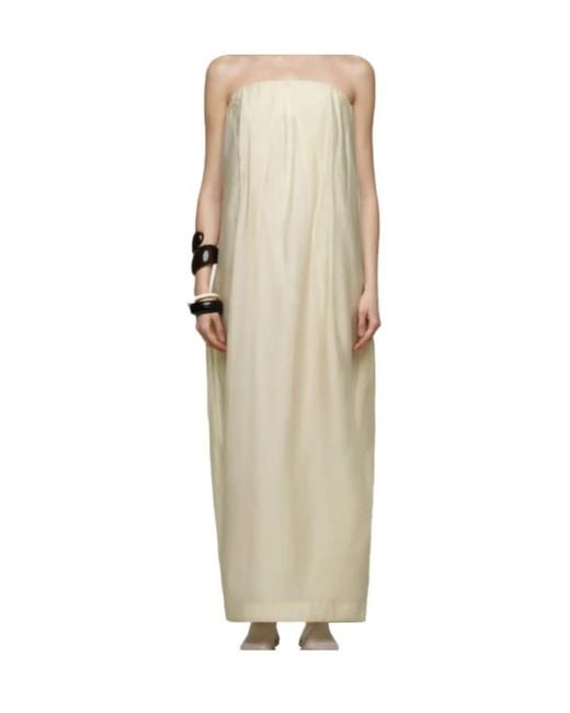 Entire studios Natural Bob Pleated Maxi Dress