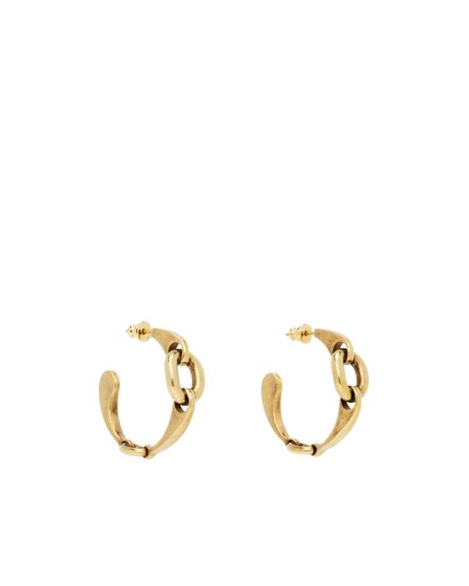 Chloé Metallic Hoop Earrings