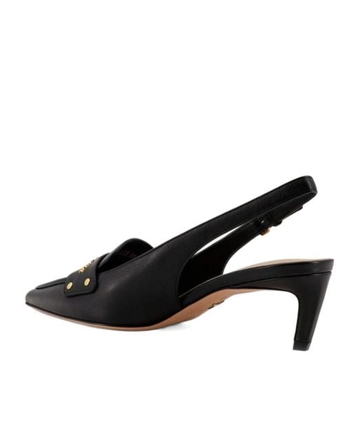 Dior Black Christian Logo Lettering Pointed Toe Pumps
