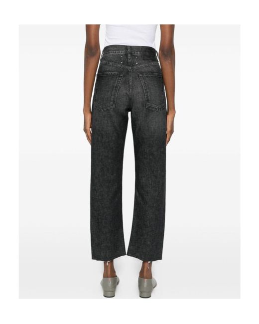 Maison Margiela Gray Straight-Leg Denim Jeans