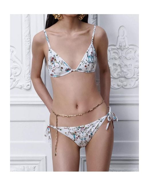 Dior White Iviera Bikini Bottom