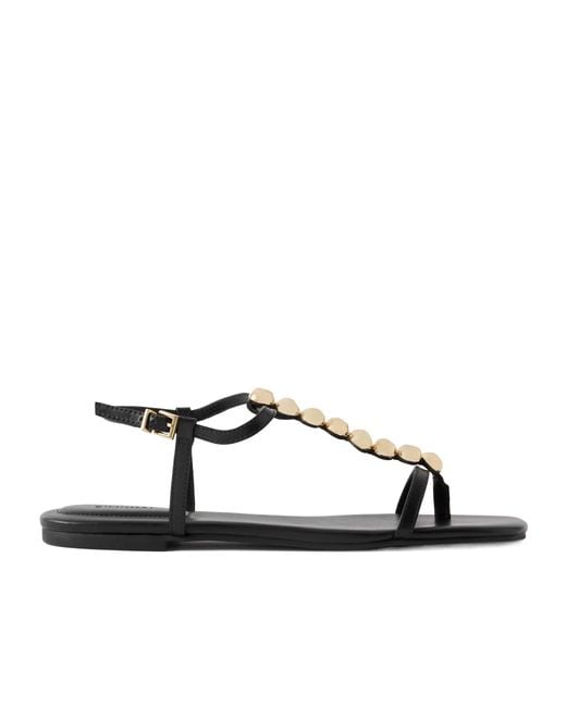 Jonathan Simkhai Brown Amaya Embellished Leather Flats