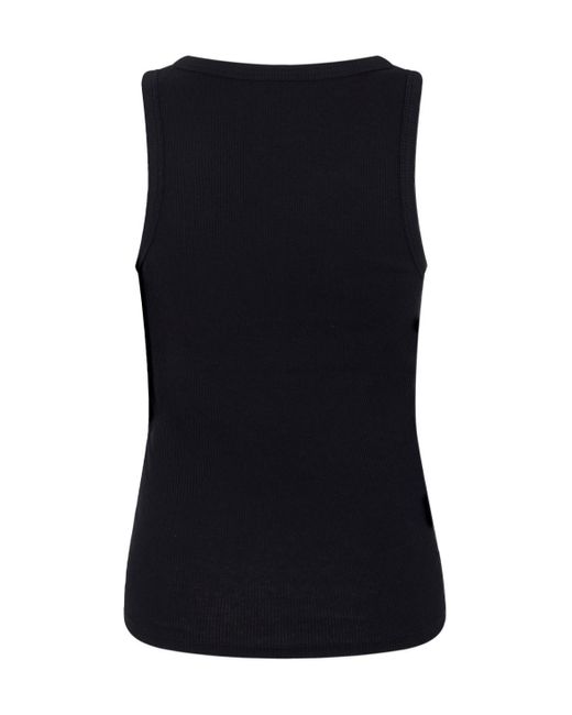 Rabanne Black Signature Piercing Tank Top