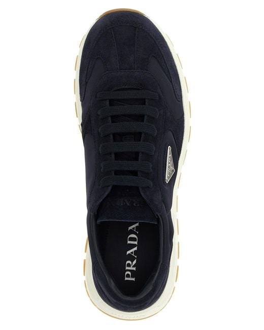 Prada Blue Prax 01 Re-Nylon Sneakers for men