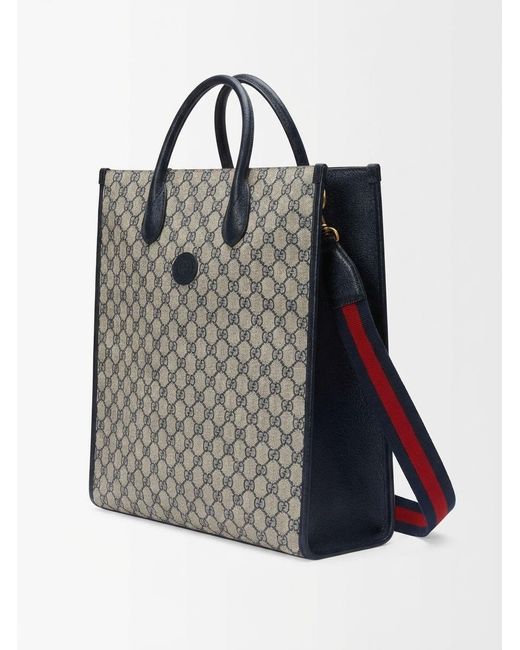 Gucci Gray Gg Supreme Tote Bag for men