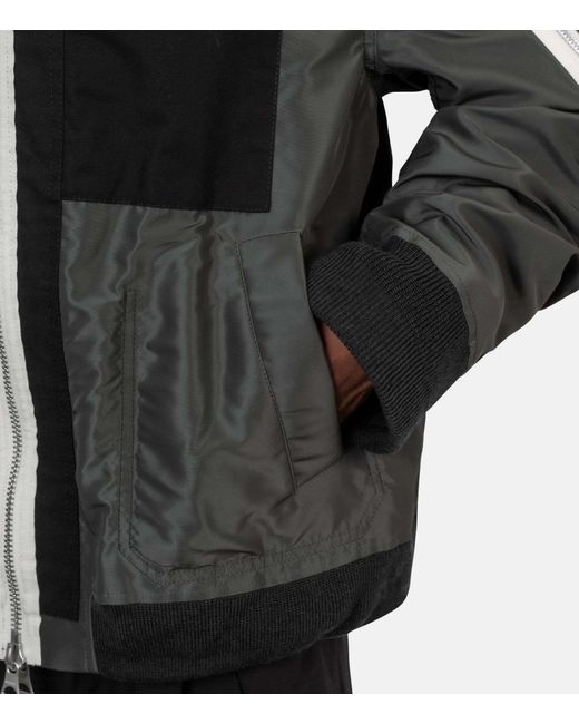 Sacai Black Reversible Work Jacket for men