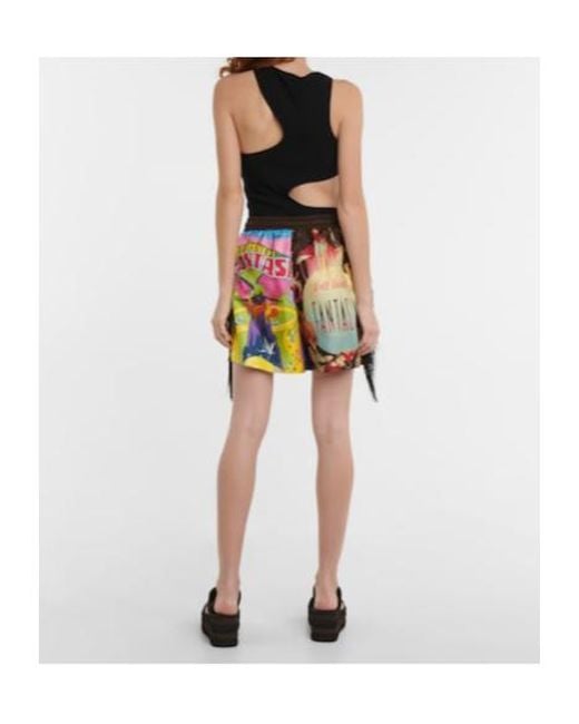 Stella McCartney Black X Disney Printed Silk Twill Shorts