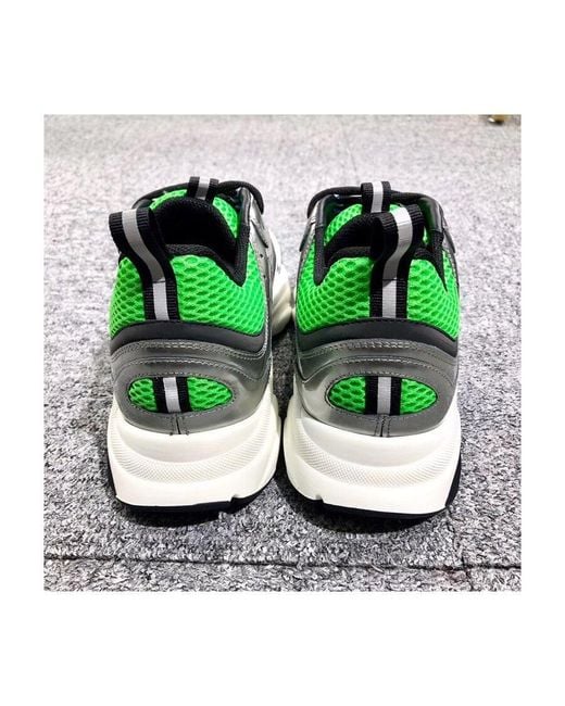 Dior Green Strap-Up Casual Sneakers for men