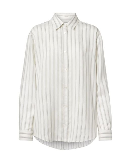 The Row White Eirlys Striped Shirt
