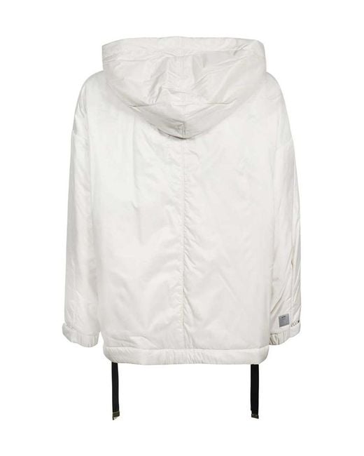 Max Mara Gray Hooded Casual Jacket