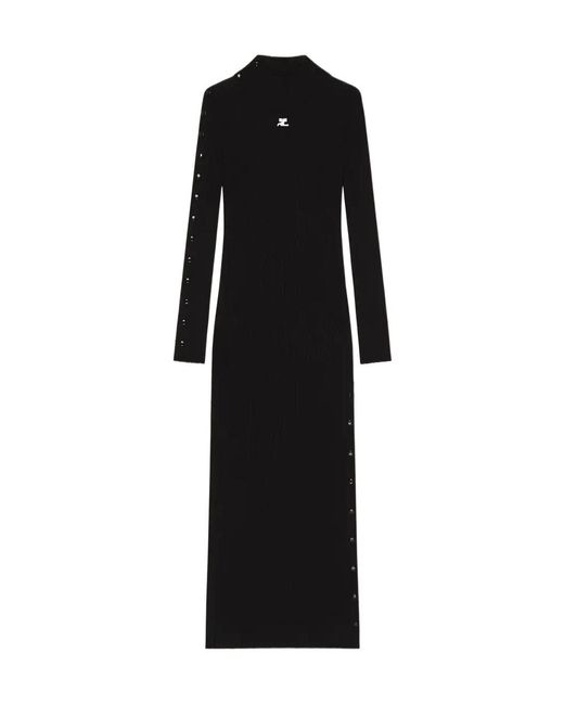 Courreges Black Courrèges Reedition Knit Dress
