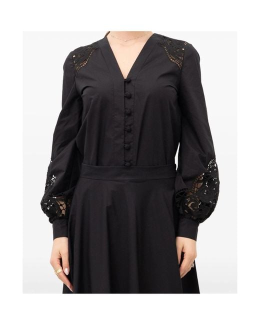 Twinset Black V-Neck Shirt