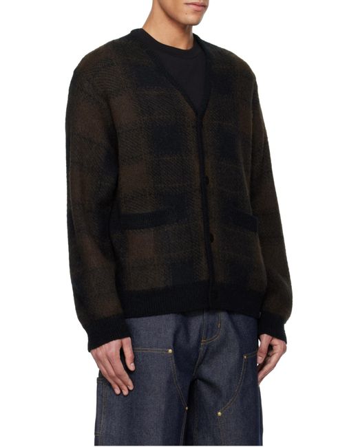 Carhartt Black Long-Sleeved Knitted Cardigan for men