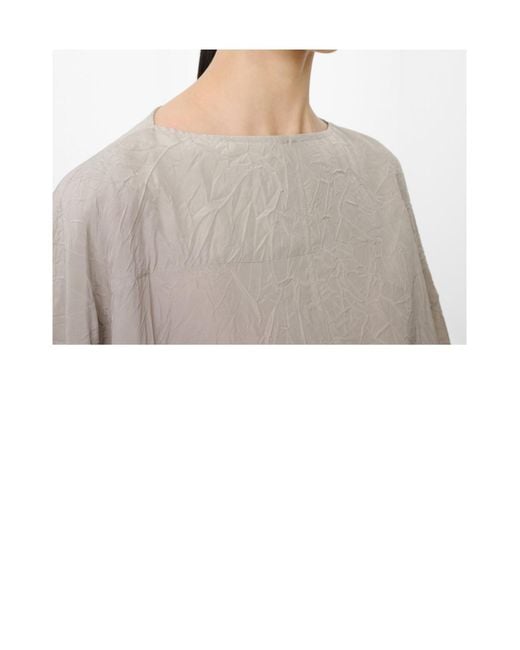 Studio Nicholson Natural Long Sleeve Boxy Top