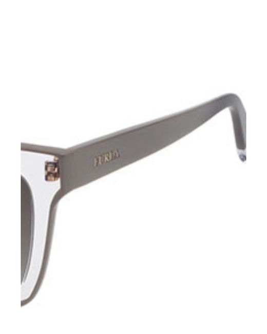 Furla White Square Sunglasses