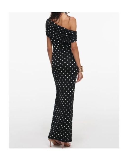 Self-Portrait Black Midi Dress