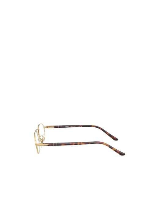 Persol Natural Geometric Frame Plain Mirror for men