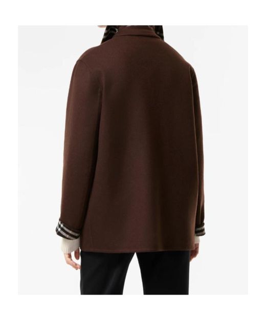 Burberry Brown Buttoned Jacket