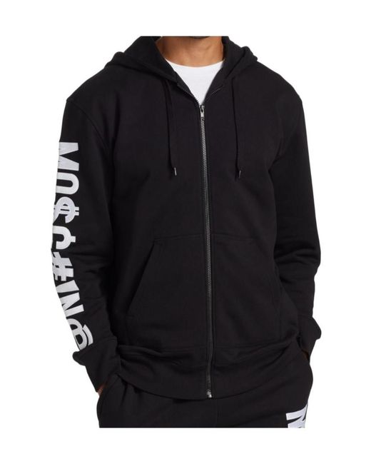Moschino Black Hooded Coat for men