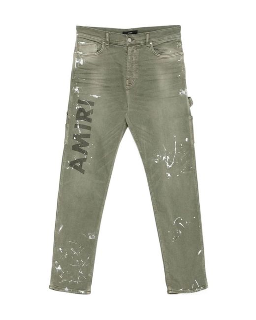 Amiri Green Denim for men