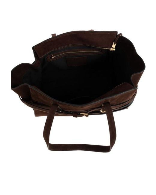 Moschino Brown Tie Me Top Handle Handbag