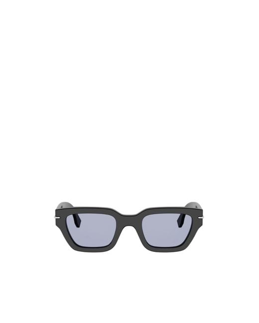 Fendi White Eyewear Square Frame Sunglasses for men