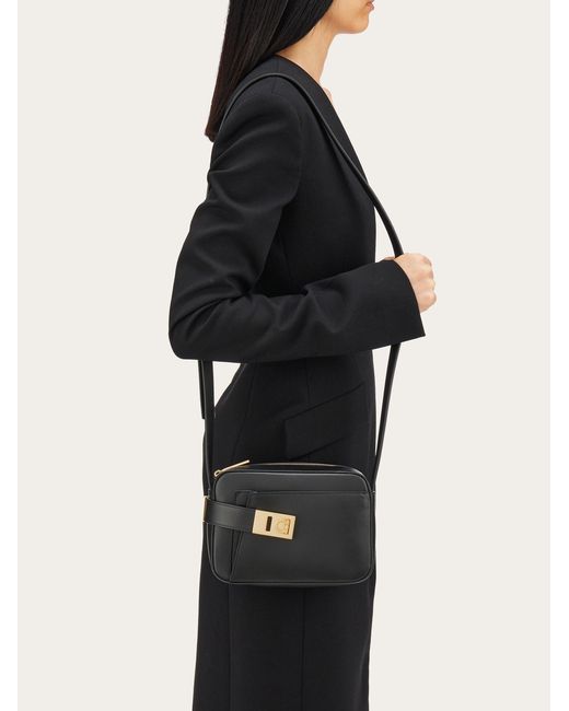 Ferragamo Black Logo Shoulder Bag
