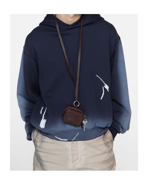 Acne Brown Camero Clip Mini Shoulder Bag