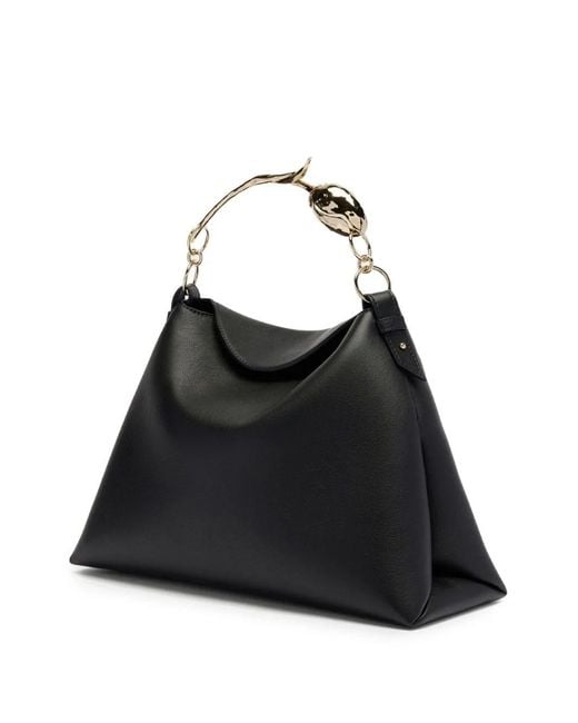 Erdem Black Bloom Large Shoulder Bag